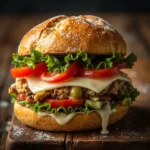 The Best Chopped Italian Sandwich Recipe for Quick & Flavorful Lunches 6 Chopped Italian sandwich recipe on ciabatta bread with colorful vegetables