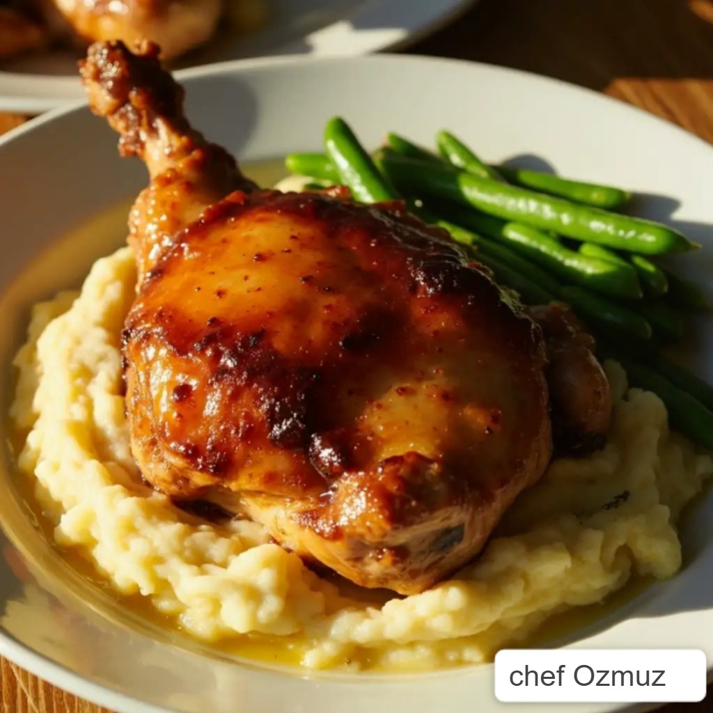 Hot Honey Glazed Chicken Skillet – A Sweet & Spicy One-Pan Delight 14 Plated hot honey glazed chicken skillet with sides