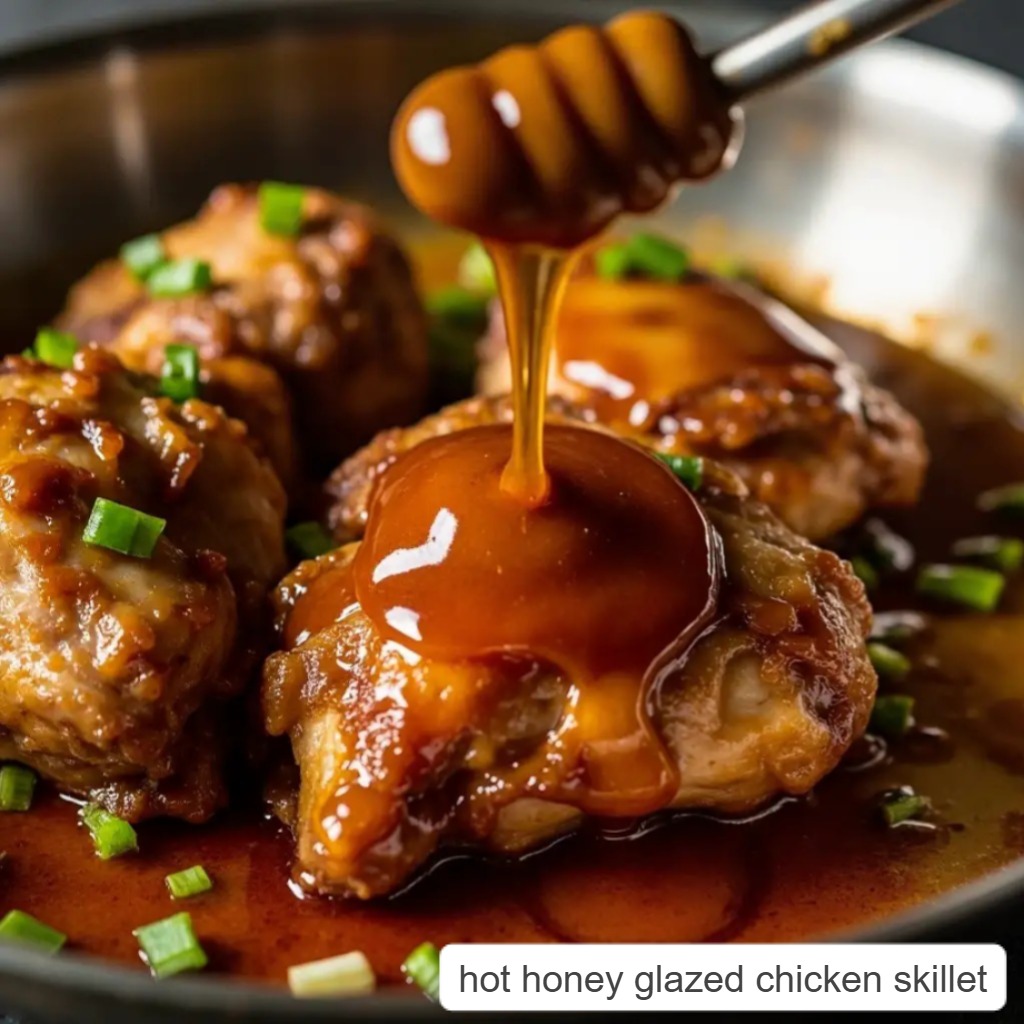 Hot Honey Glazed Chicken Skillet – A Sweet & Spicy One-Pan Delight 10 hot honey glazed chicken